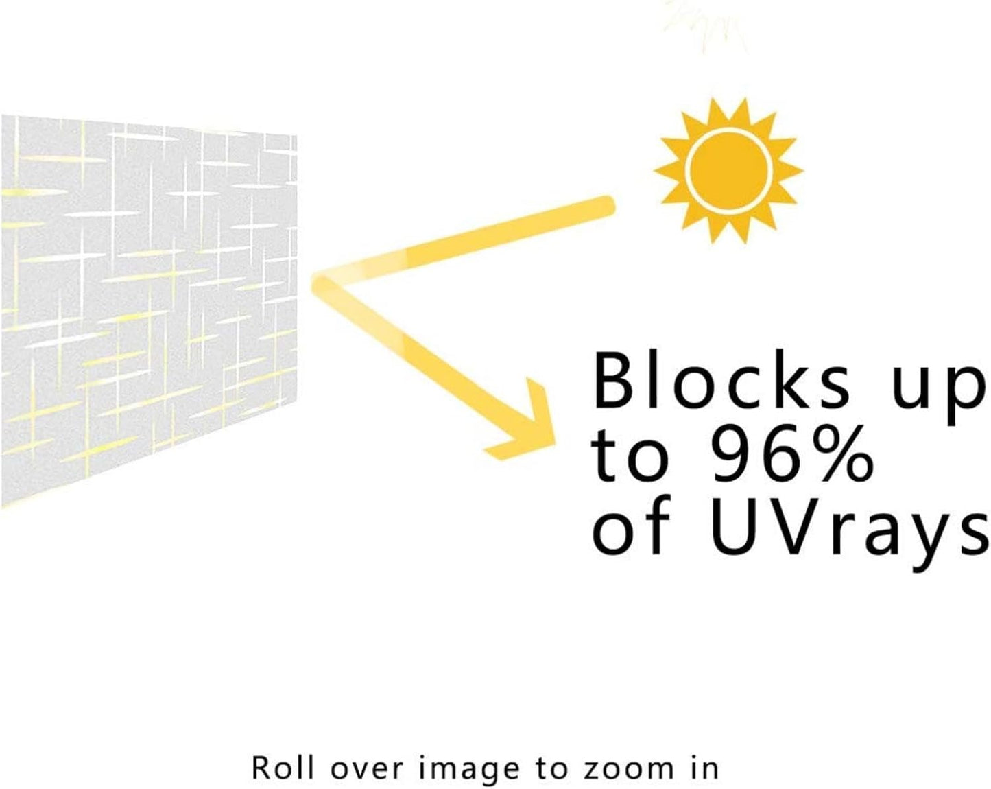 Finnez Frosted Window Film Non-Adhesive, Frosting Privacy Film for Glass Windows, Self Static-Cling Decorative Window Cling for Home Office UV Protection Cross Pattern, 23.6 x 78.7 inches