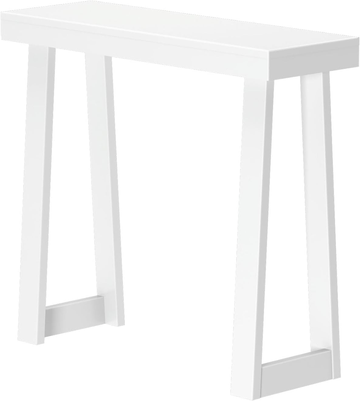 Plank+Beam Solid Wood Console Table, 36 Inch, Sofa Table, Narrow Entryway Table for Hallway, Behind The Couch, Living Room, Foyer, Easy Assembly, White