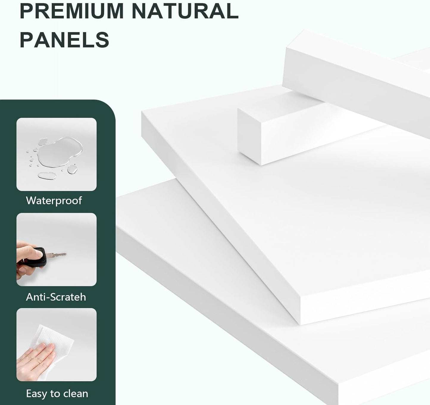 TVU 5-Shelf Wood Bookcase, 65 Inch Tall Bookshelf with Storage, Floor Standing Display Book Shelf,for Living Room Bedroom Study Office, White