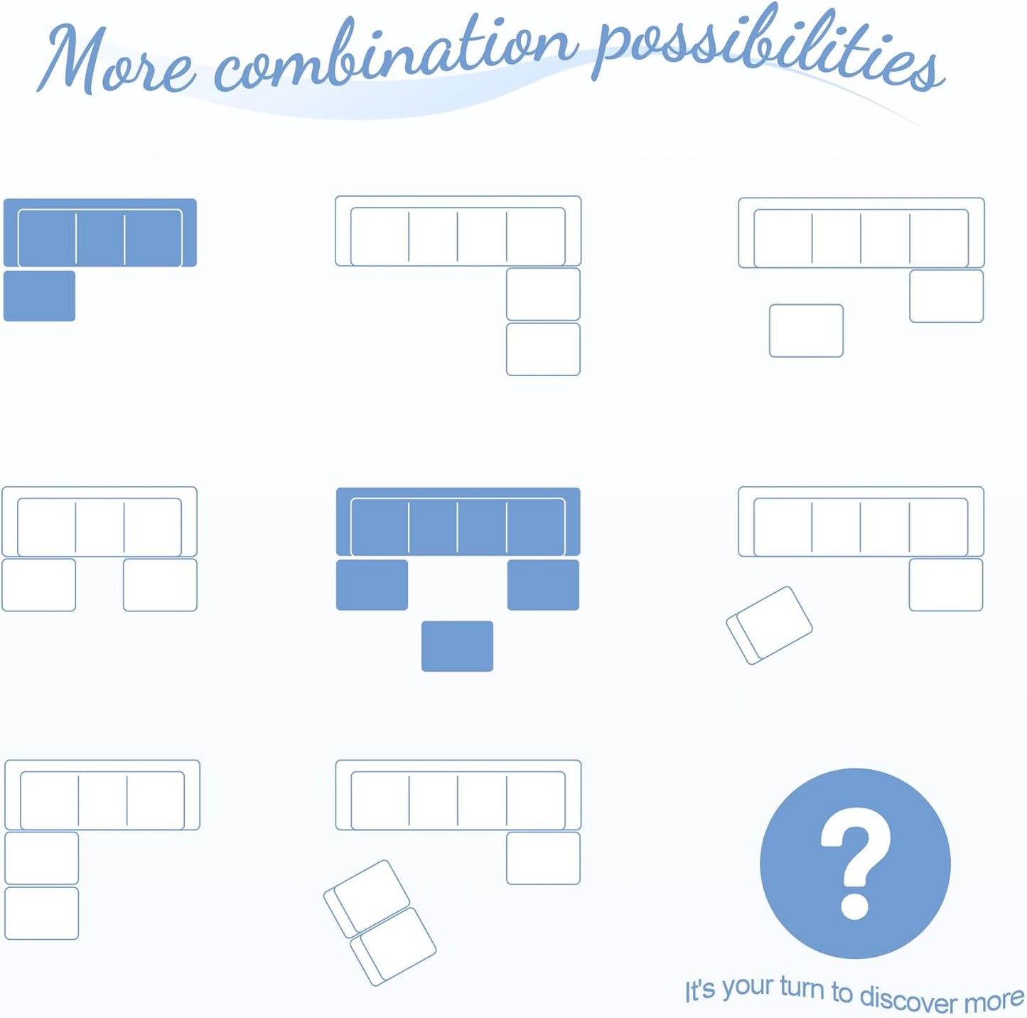 Hobestluk Modular Sectional Sofa Memory Foam Couch Oversized Sectional Sofa 3-Seater with Chaise Cloud Couch with Removable Cover L Shape Sofa for Living Room (Strip Grey, 3-Seater with Chaise)