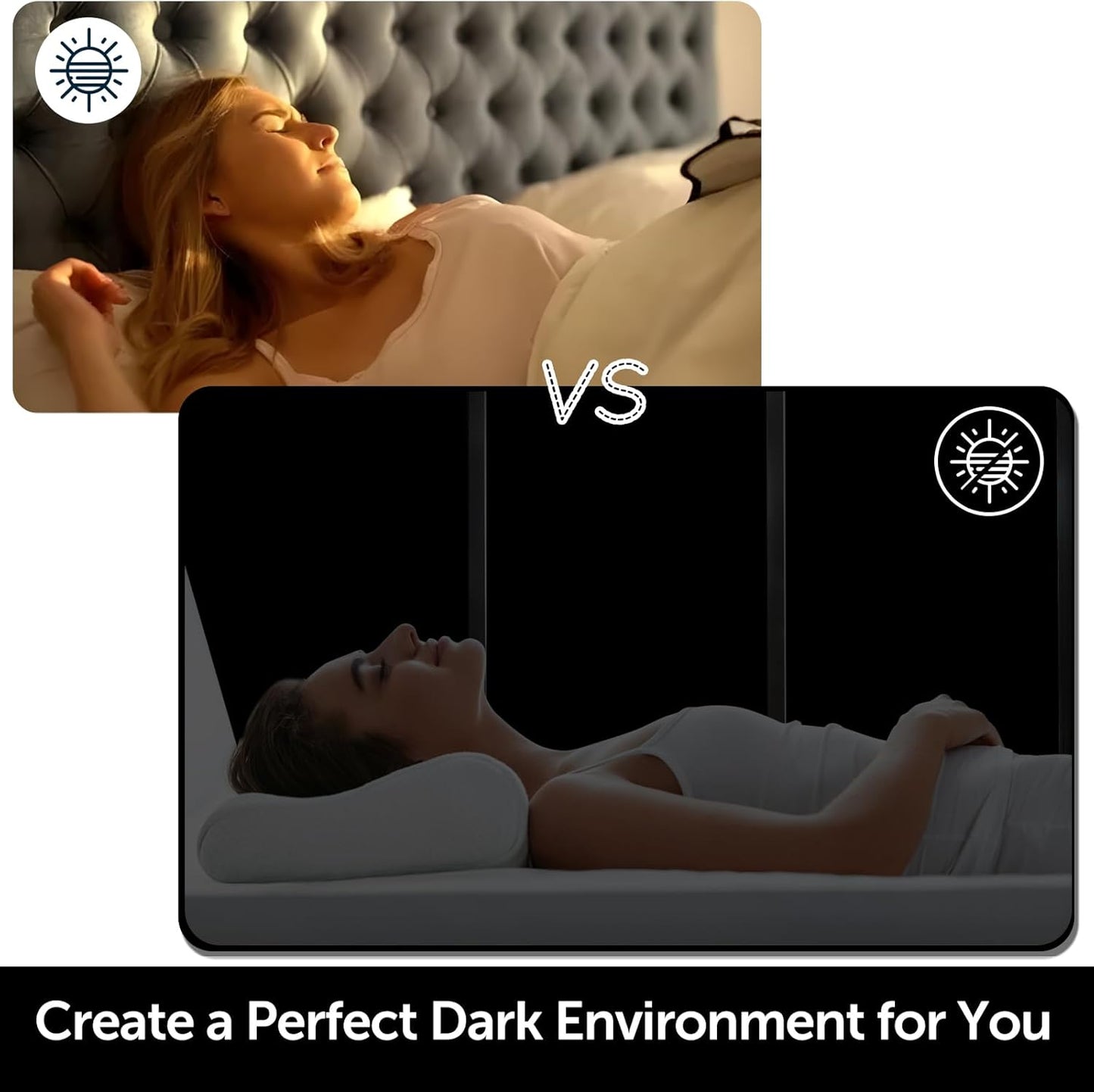 HIDBEA Mirror Blackout Window Film,100% Light Blocking Room Darkening Window Privacy Film,Mirror Glass Window Film Heat Control,Removable Window Cover Tint for Day Sleep(Mirror Black,23.6in x 6.5ft)