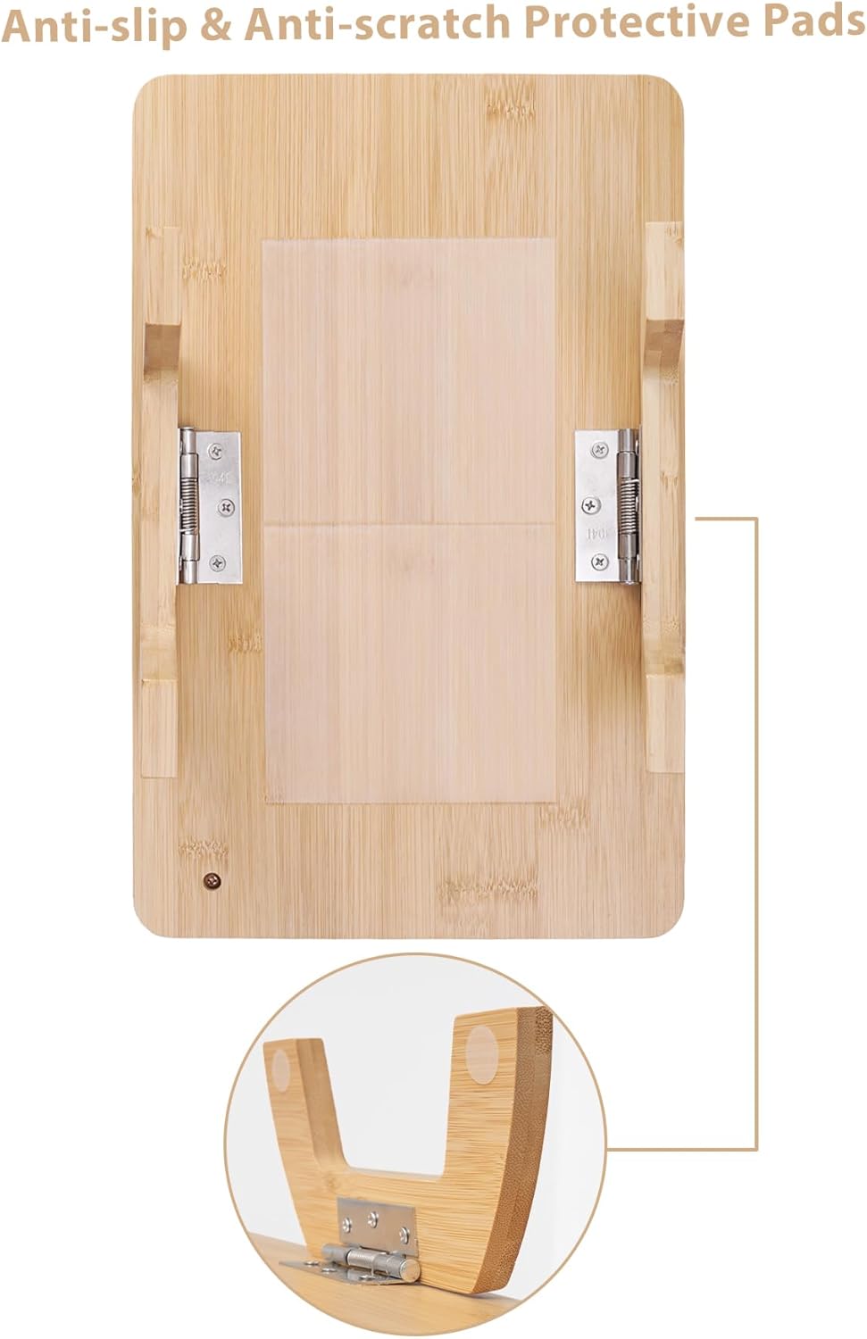 Sofa Arm Tray, Bamboo Large Couch Cup Holder, Portable Anti-Spill Sofa Armrest Tray for Beverage, Snacks, Phone, Remotes