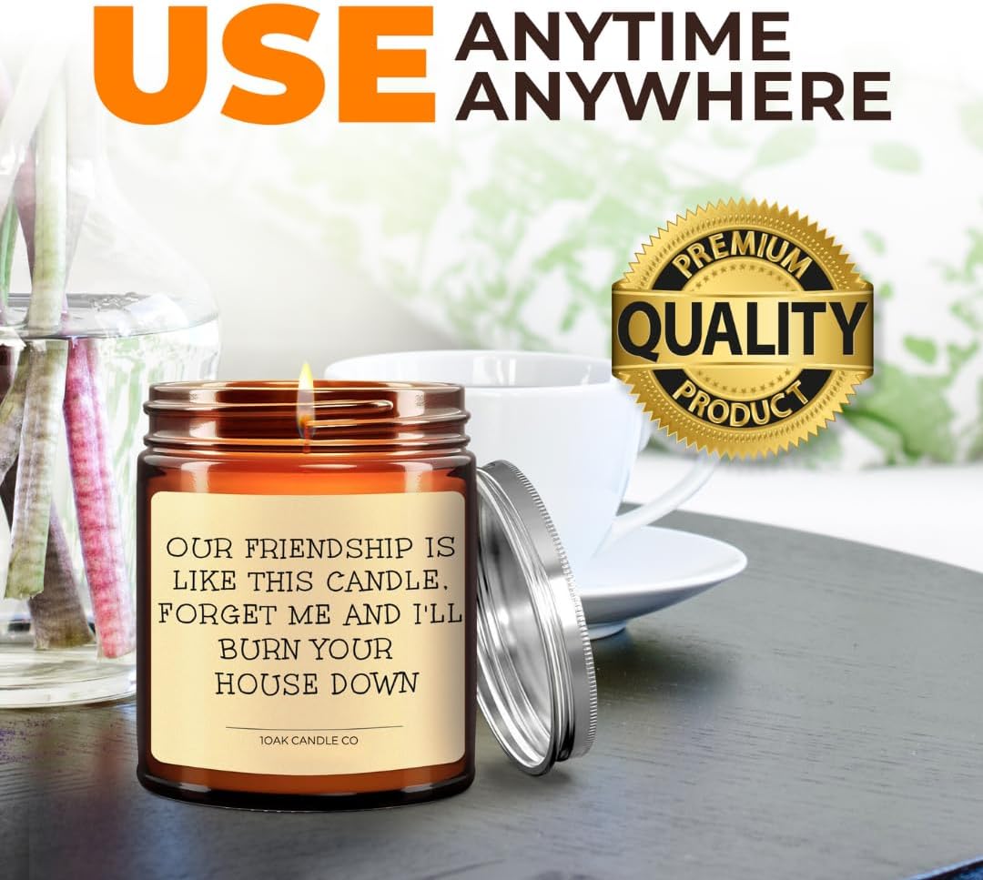 1OAK Vanilla Candle - Best Friend Candle for Women - Friendship, Christmas & BFF Gifts