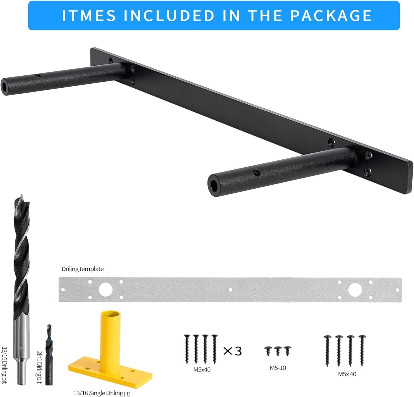 Hidden Shelf Brackets , Floating Shelf Bracket (22 inch +Ease Kit (New))