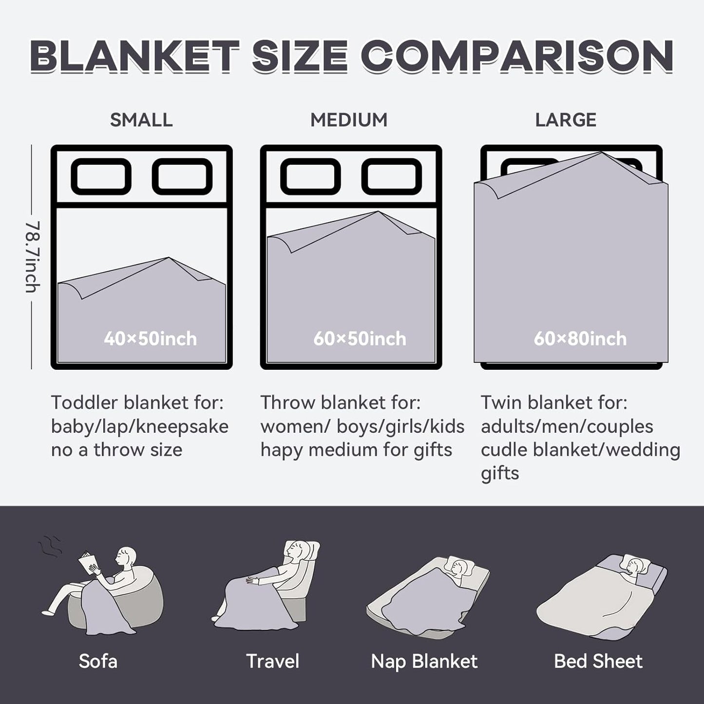 Chunky Knit Blanket - Luxury Soft Cozy 40 * 50 Throw Blanket,100% Woven Blanket Rope Knot Throw Blanket for Couch, Sofa, Home Decor, Gift - Machine Washable(Brown)