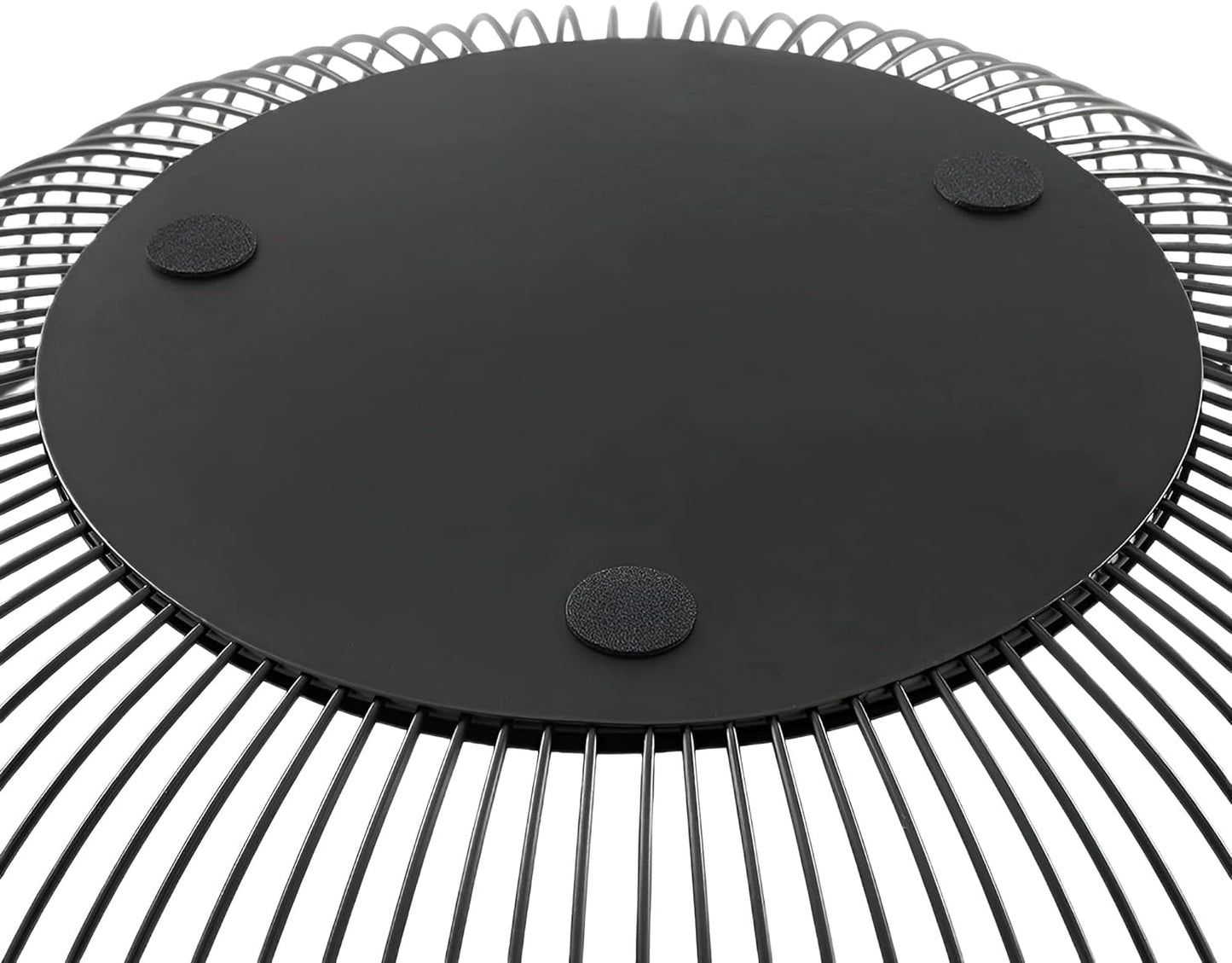 Fruit Bowl for Kitchen Counter, Black Wire Fruit Bowl, Metal Countertop Fruit Basket, 11 Inches Round Holder for Lemon, Banana, Candy, Snack in Office (Round C)