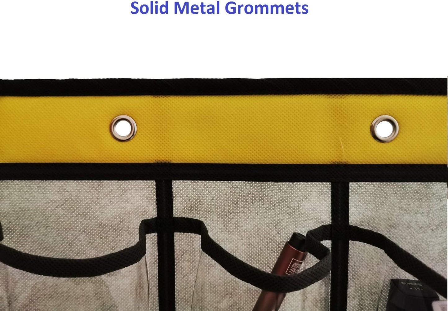 Classroom Pocket Chart for Phone Calculator Holder Over The Door Hanging Closet Jewelry Organizer with 30 Clear Pockets (GREY)