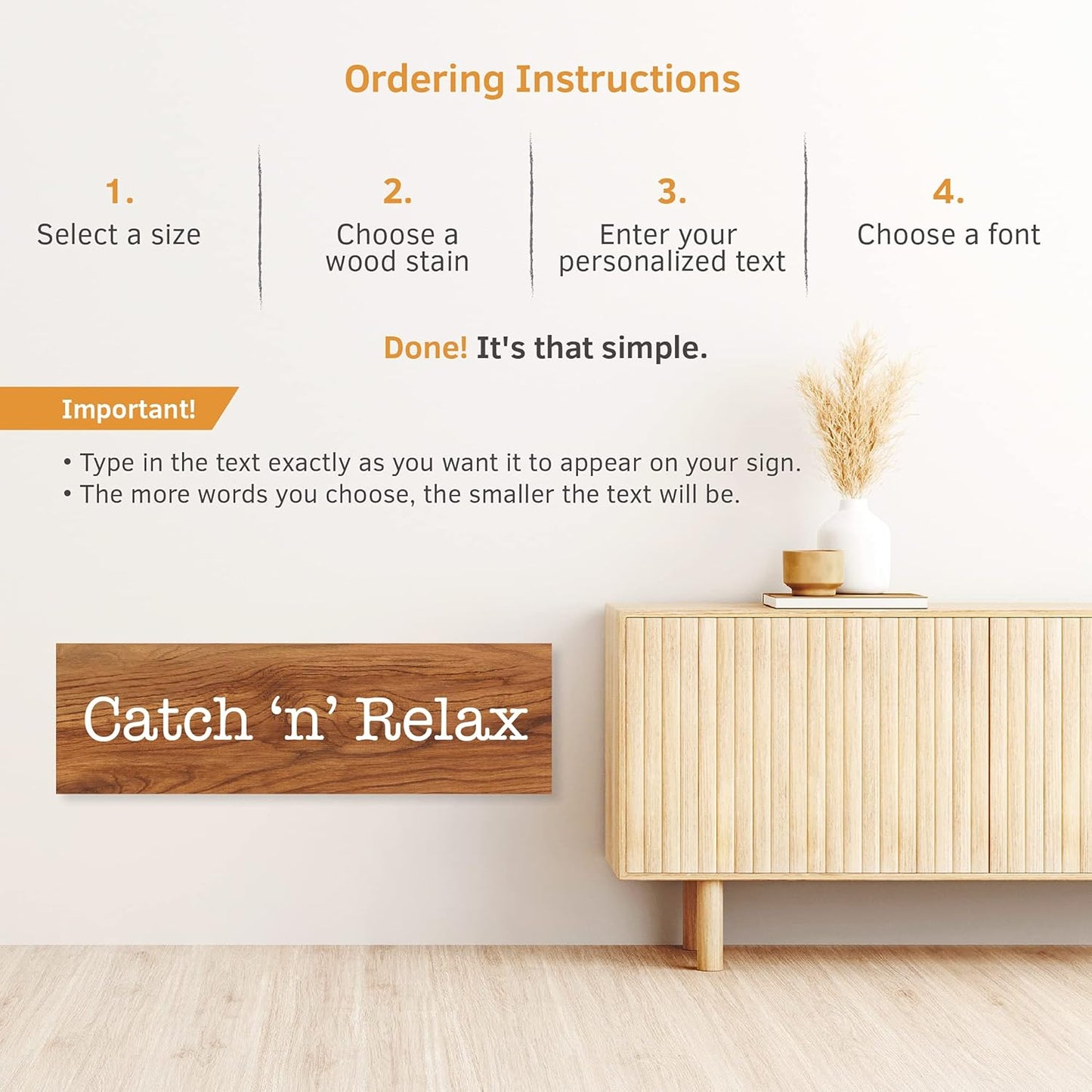 Custom Wood Signs Personalized | Farmhouse Decor | Personalized Signs | Personalized Rustic Wood Signs | Father's Day Gift | Custom Sign | Ready to Hang! (3.5x12 Inches)