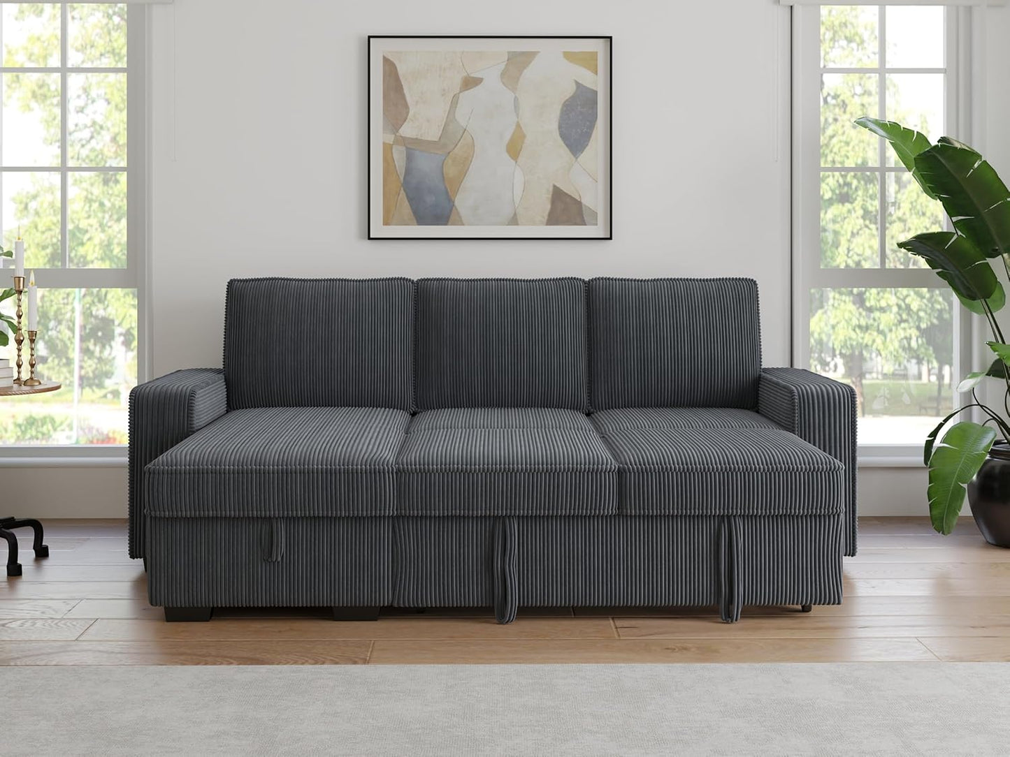 91-inch Reversible Sectional Sleeper