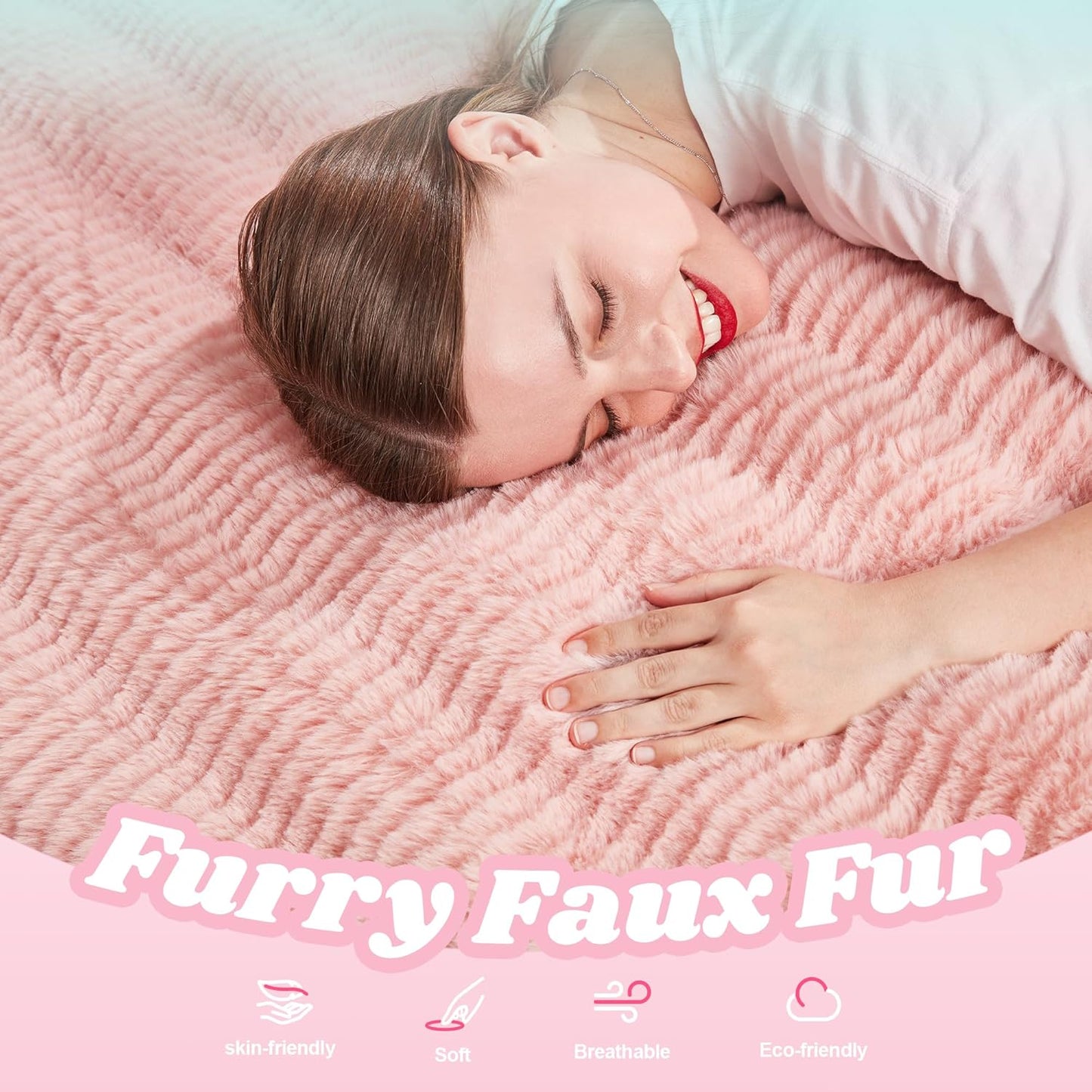 Hobestluk 3 in 1 Bean Bag Chair Giant Bean Bag Chairs for Adults with Ripple Cover Convertible Bean Bag Floor Cushion with Machine Washable Cover for Living Room (Ripple Pink)