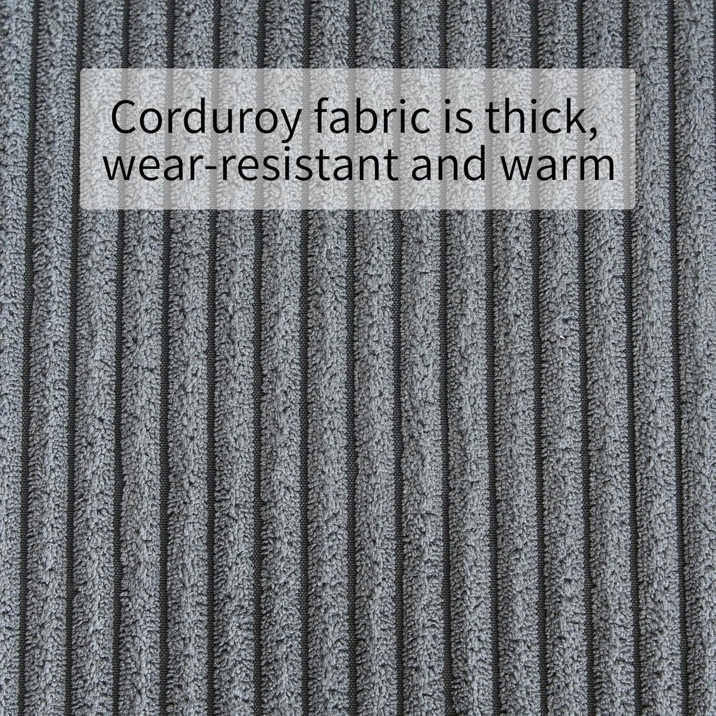 Lift Recliner Chair for Adults with Massage and Heating, Power Lift for Elderly, Corduroy Fabric Reclining Chair with USB &Type-C Port, Cup Holders, L6111 (Grey)