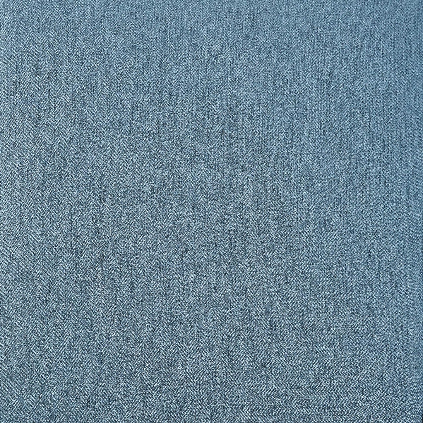 Amazon Basics Small Ottoman Foot Rest, Mid-Century Modern X Square Polyester Foot Stool, Indigo Blue, 20"W x 18"D x 18"H (Previously Rivet Brand)