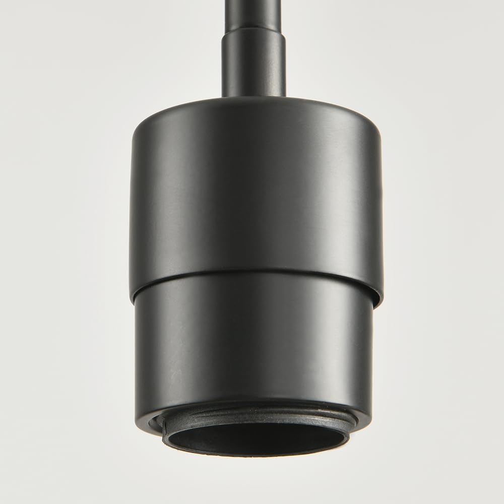 Black Pendant Lights Kitchen Island - Seeded Glass Pendant Light Fixture Multiple Stems Rods (3 Pack with Rod seeded Glass)