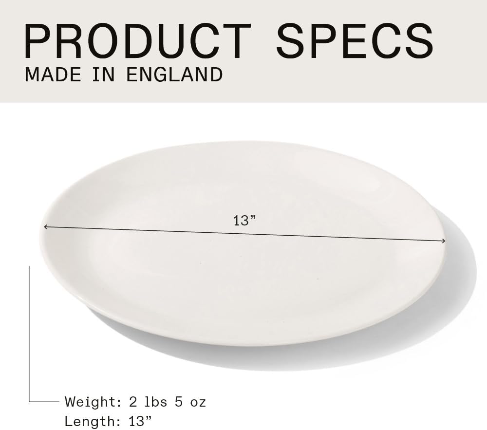 Made In Cookware - Serving Platter - White - Porcelain England