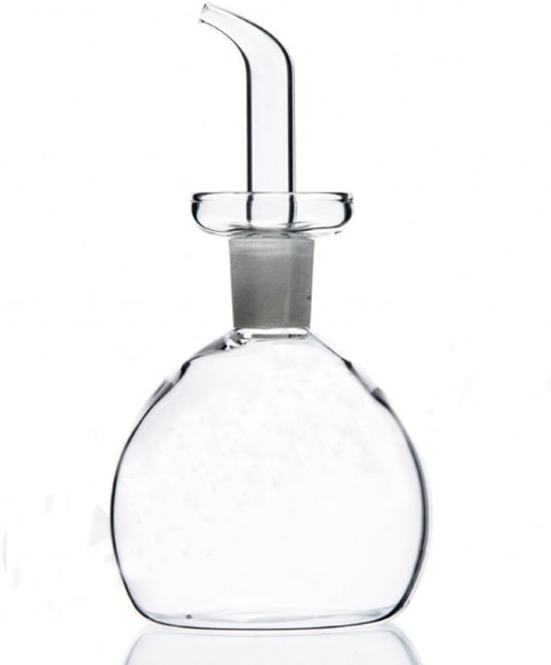 ELETON Cylindrical 28 oz Olive Oil Dispenser Bottle Glass with No Drip Spout -Olive Oil & Vinegar Dispenser Glass Cruet Decanter- Glassware Seal Handicraft Easy Clean Drip Free Bottles for Kitchen