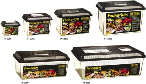 Exo Terra Faunarium, Plastic Reptile Terrarium, Mini, PT2250