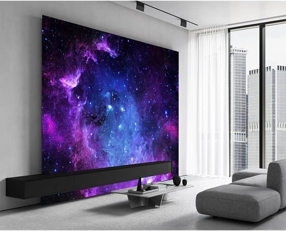 Custom Galaxy Themed Wallpaper Starry Sky Peel and Stick Murals for Walls Large Galaxy Wallpaper for Living Room Bedroom Dining Room Wall Murals
