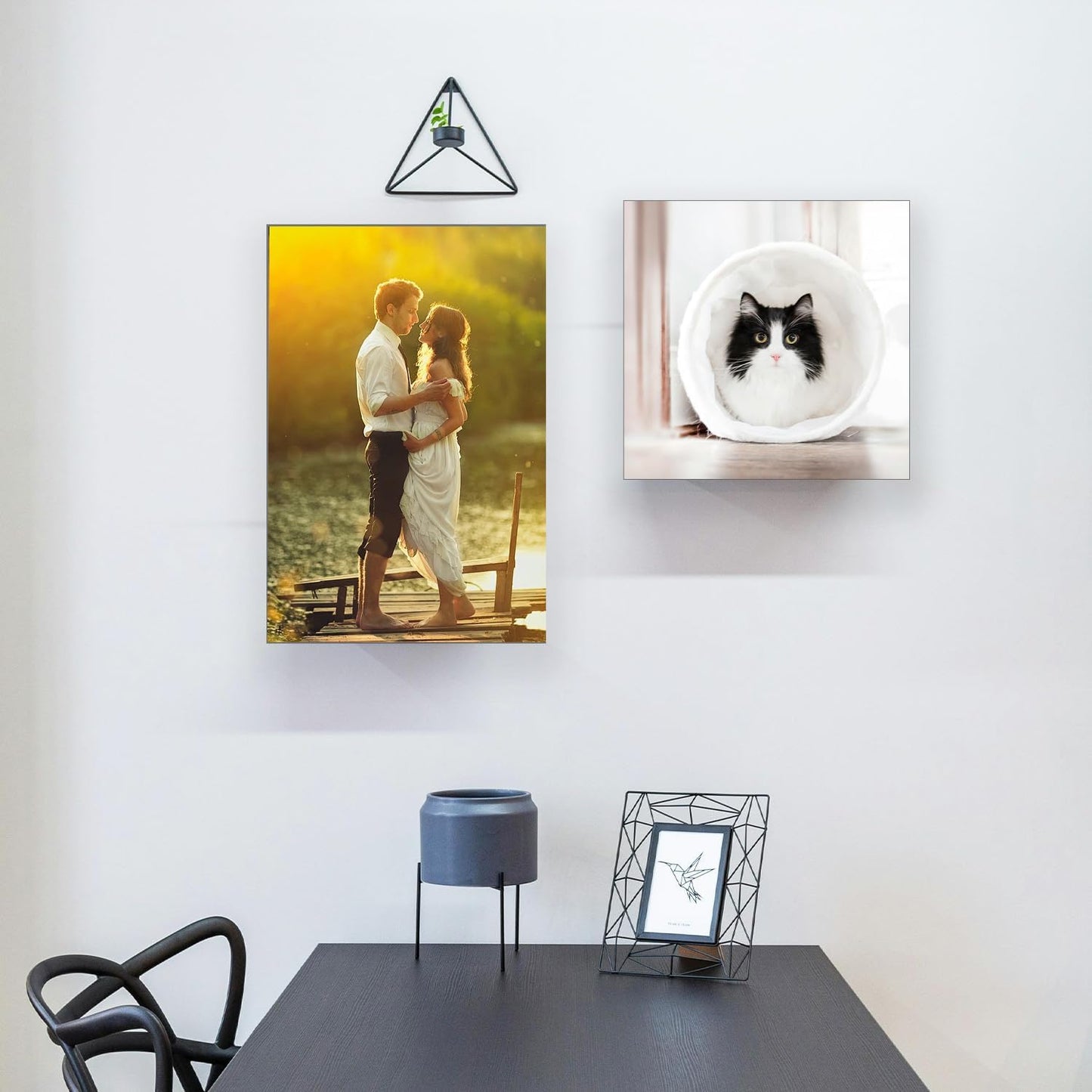 Custom Framed Canvas Prints With Your Photos-Personalized Picture To Canvas Wall Art ，Home Decoration Gifts Holiday Gifts