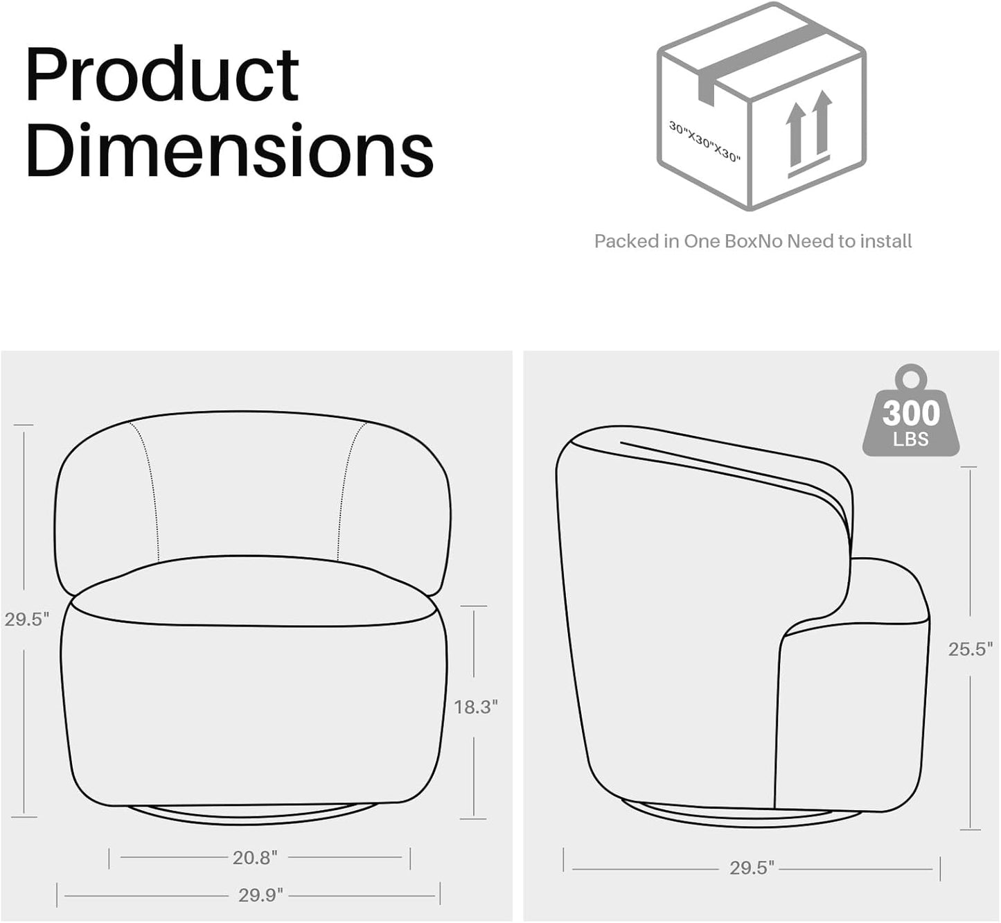 Swivel Accent Chair, Sherpa Teddy Barrel Chair for Living Room, Cozy Round Boucle Arm Chair, Metal Base for Club Nursery Bedroom, Beige Cream White