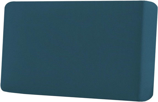 H.VERSAILTEX Super Stretch Individual Seat Cushion Covers Sofa Covers Couch Cushion Covers Slipcover Sets Thick Jacquard Textured Twill Fabric (1 Piece Loveseat Cushion Cover, Deep Teal)