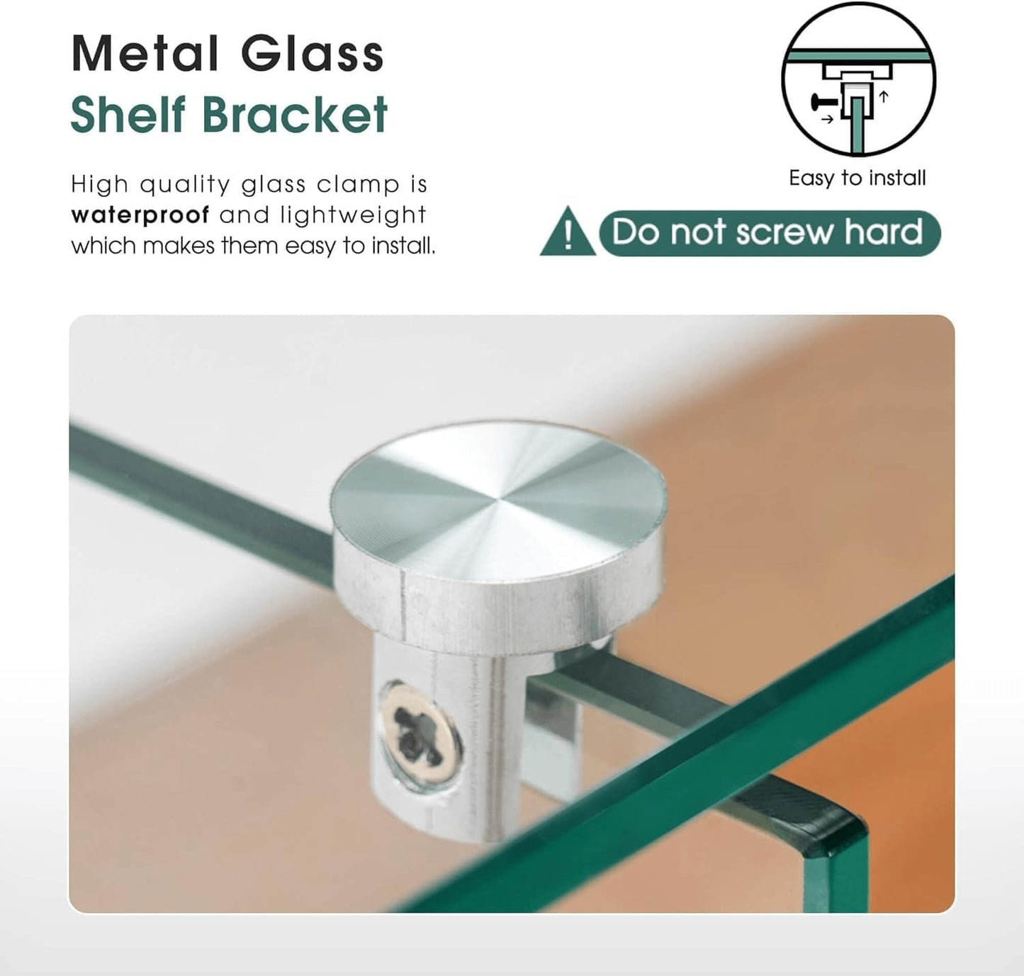 ivinta Glass Console Table with Storage, 31.5'' Modern Narrow Entryway Table for Small Space with Natural Wood Shelves for Living Room, Hallway, Foyer, Bedroom 5103 (Natural)