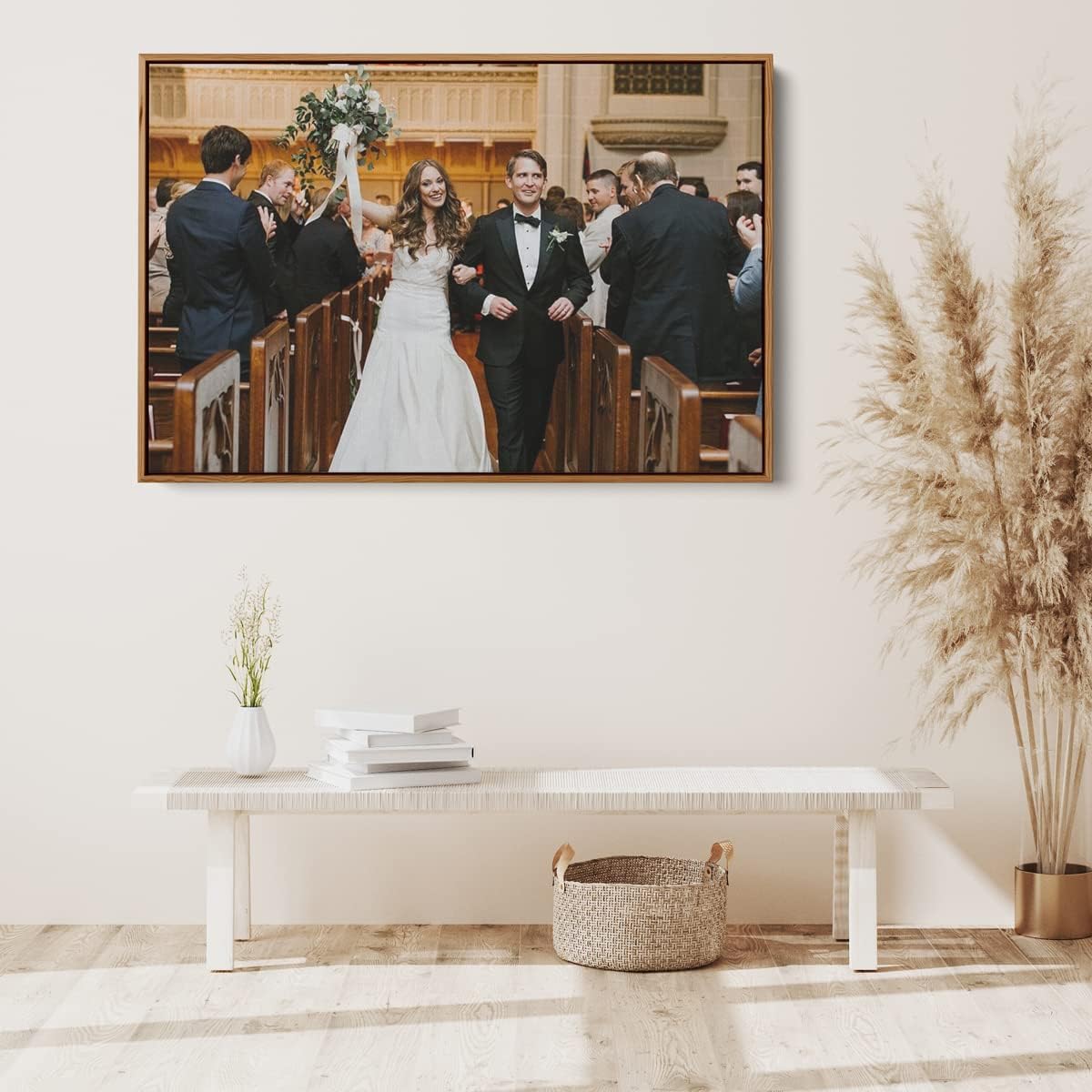 Framed Canvas Prints With Your Photo - Personalized Picture To Large Canvas Wall Art - Poster Available