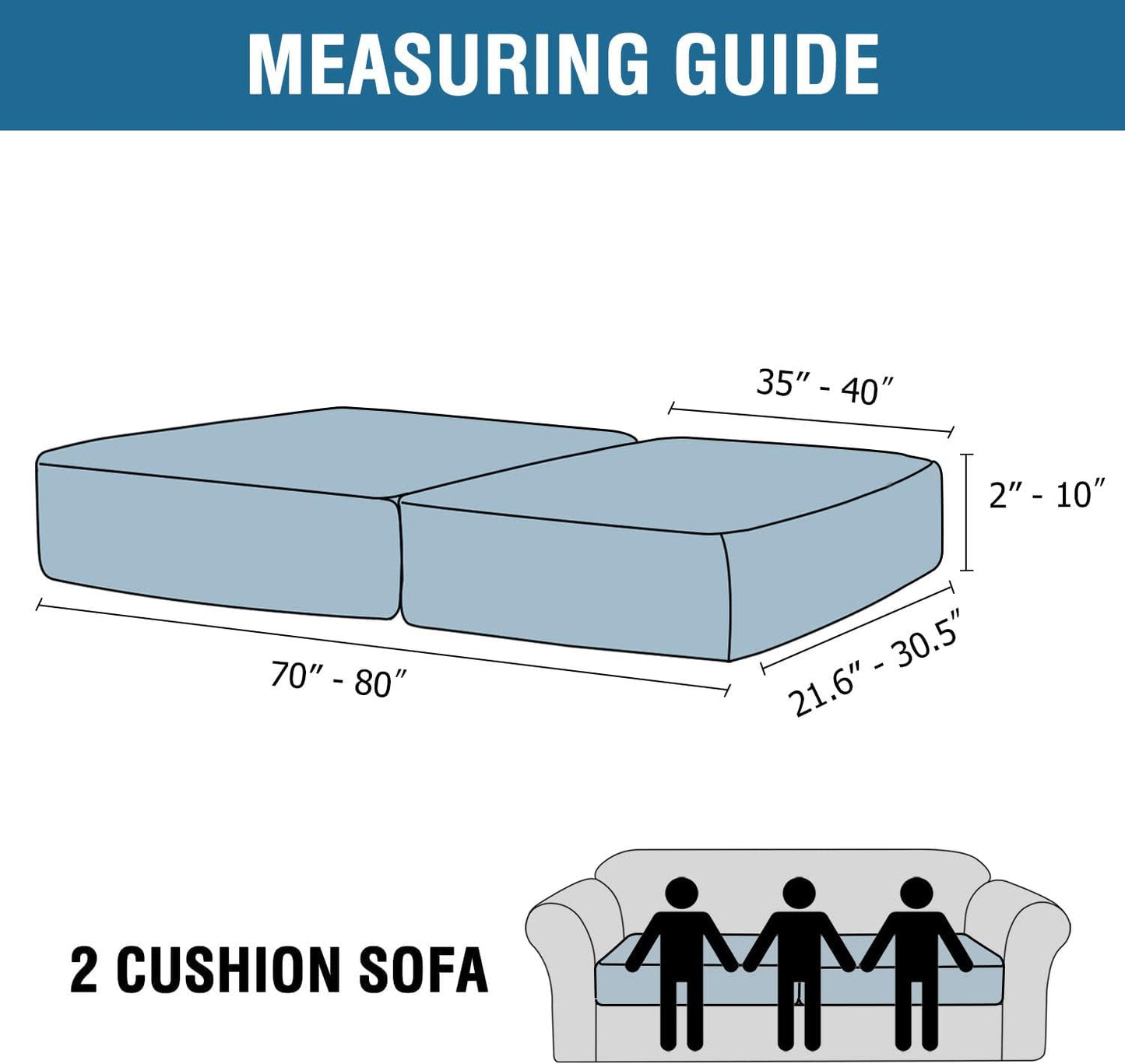 H.VERSAILTEX Velvet Stretch Couch Cushion Cover Plush Cushion Slipcover for Chair Loveseat Sofa Cushion Furniture Protector Seat Cushion Sofa Cover (2 Piece Large Sofa Cushion Covers, Camel)