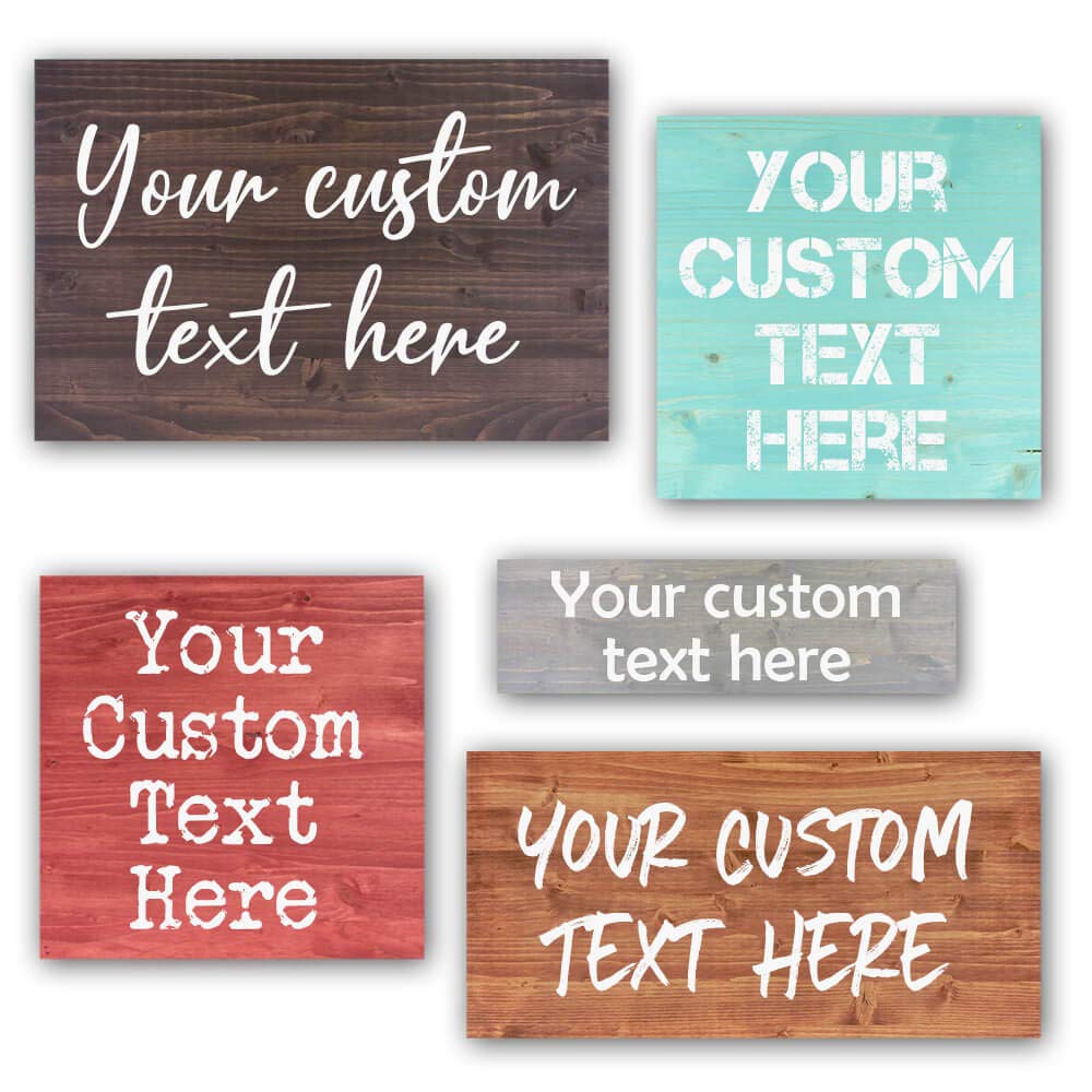 Custom Wood Signs Personalized | Farmhouse Decor | Personalized Signs | Personalized Rustic Wood Signs | Father's Day Gift | Custom Sign | Ready to Hang! (12x24 Inches)