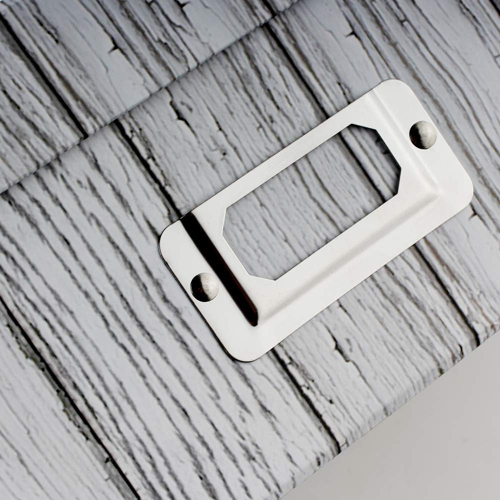 Briful Photo Boxes Storage, Storage Boxes with Lids 4 in 1 Set Water-Proof Storage Box Sets with Handles Decorative Multiple Size Storage Bins with Lids for Clothes/Shoes/Office/Cosmetic/Books