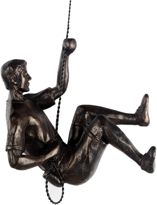 Climbing Men Wall Art Decor Sculpture,Nordic Modern Simplicity Decorative Wall Art, Climbing Man Sculptures,Home & Office Climber Gifts