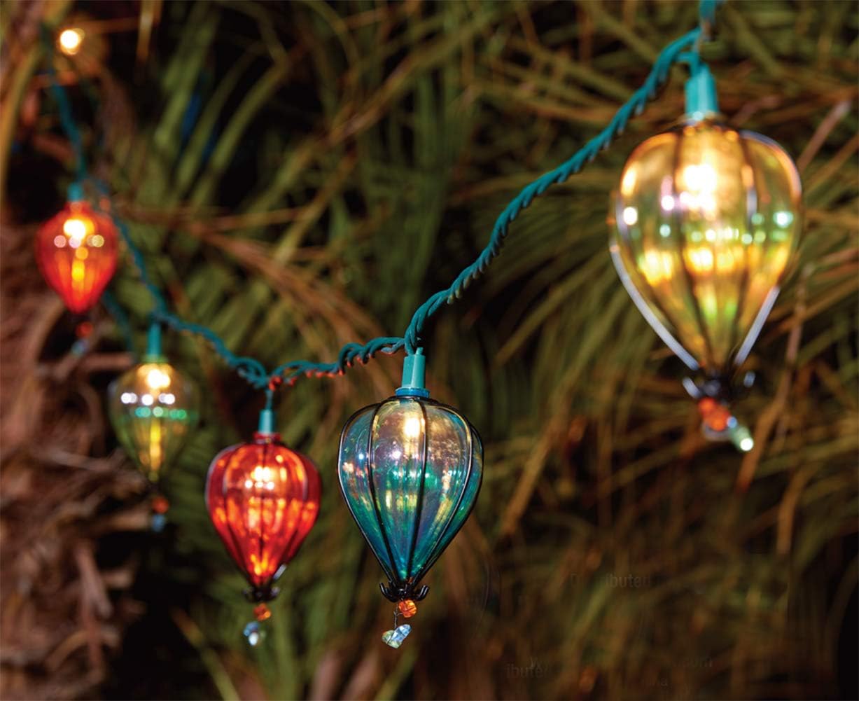 11FT Multicolor String Lights with 10 Bulbs, UL Listed Connectable Waterproof Decorative LED Lights Hanging for Backyard Patio, Indoor/Outdoor for Christmas Wedding Party Festival Lighting