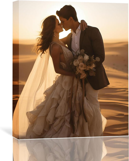 Custom Framed Canvas Prints With Your Photos-Personalized Picture To Canvas Wall Art ，Home Decoration Gifts Holiday Gifts