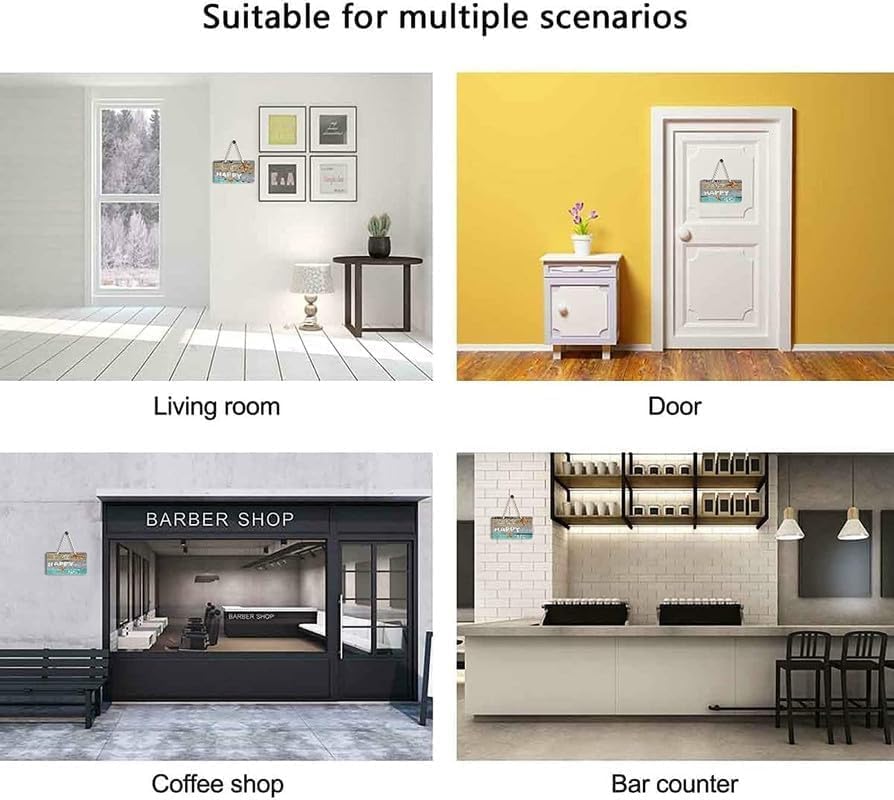 Farmhouse Bathroom Sign, Wash Your Worries Away, Rustic Wooden Bathroom Wall Art Decor, Inspirational Signs Bath Wall Hanging Art Home Decor (Wash) 6x18 Inch