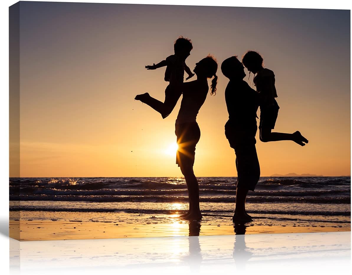 Custom Canvas Prints With Your Photos,Personalized Pictures On Canvas Wall Art for Bedroom, Living Room, Wedding Baby Pet Family Picture Framed Wall Art (7"W x 5"H)