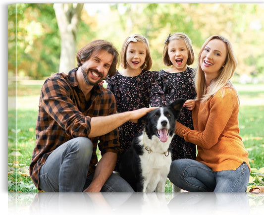 Custom Canvas Prints with Your Photos - Personalized Pictures Print, Customized Photo Gifts, Wall Art Poster Canvas Printing for Wedding, Family, Baby, Pets, Home Office Decor, Wrapped Frame 24x18