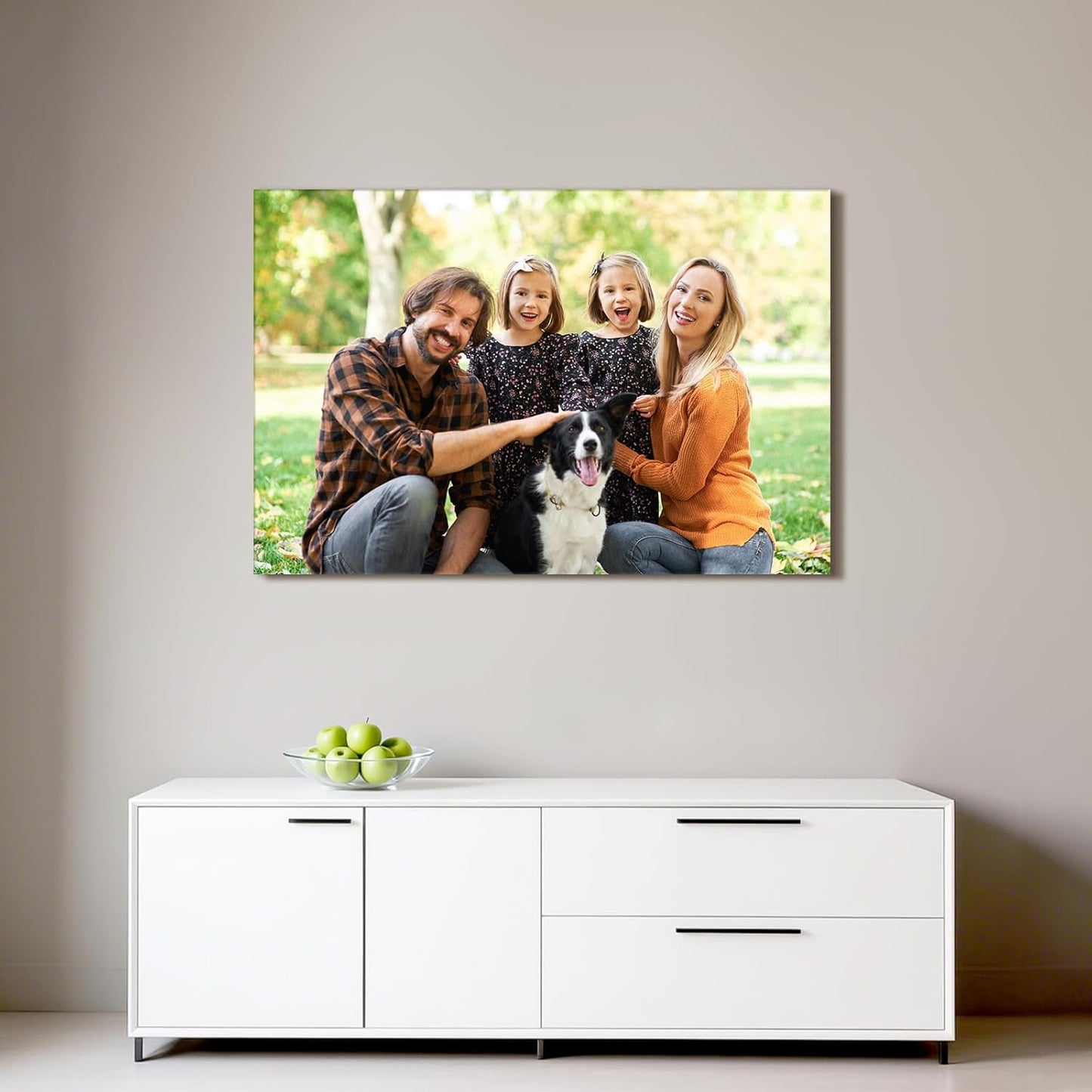 Custom Canvas Prints with Your Photos - Personalized Pictures Print, Customized Photo Gifts, Wall Art Poster Canvas Printing for Wedding, Family, Baby, Pets, Home Office Decor, Wrapped Frame 36x24