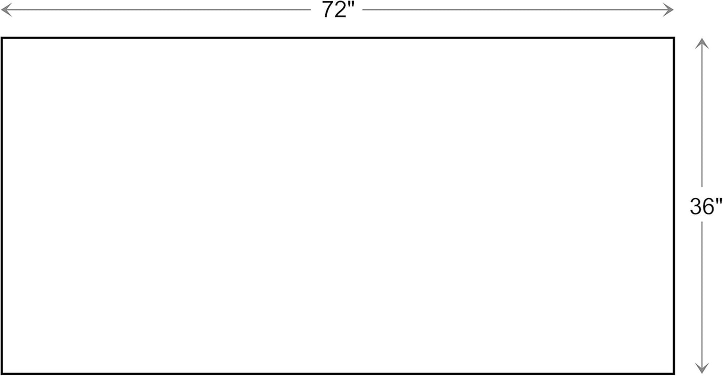 Calloway Mills 152963672U Black Border 36" x 72" Monogram Doormat Letter (U)