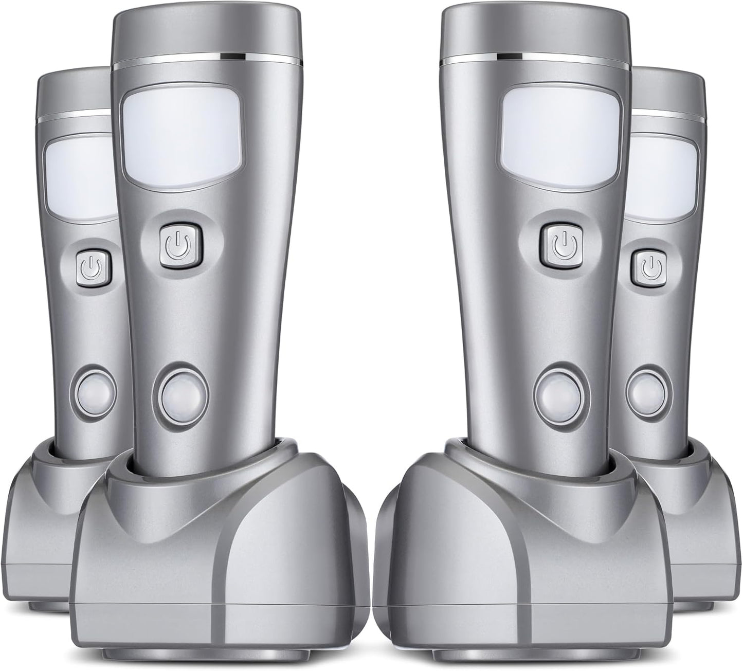 Enhon 4 Pack 4 in 1 LED Emergency Lights for Home Power Failure, Rechargeable Plug in Flashlight Motion Sensor Night Light, Automatic Turn On Power Outage Light for Home Hurricane Supplies