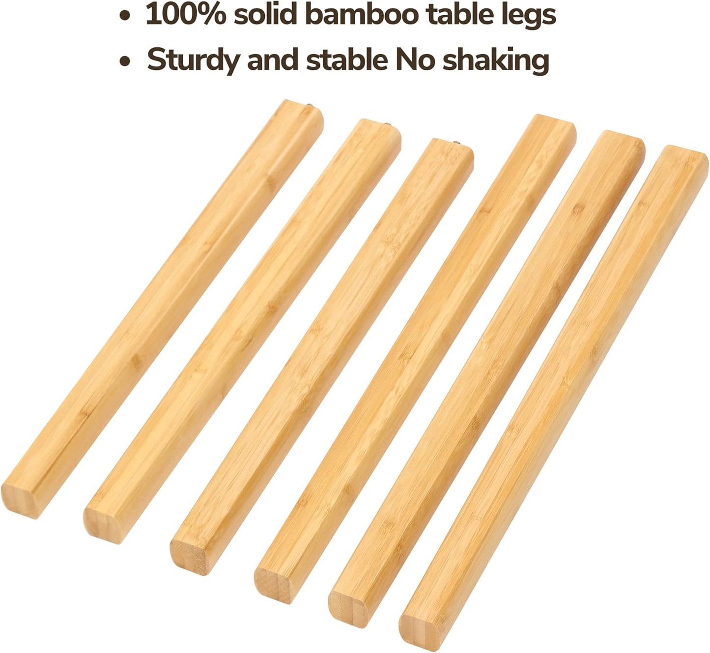 BAMEOS Bamboo Nesting Triangle End Table,Set of 2 Coffee Table Modern Minimalist Side Table for Living Room (Walunt)