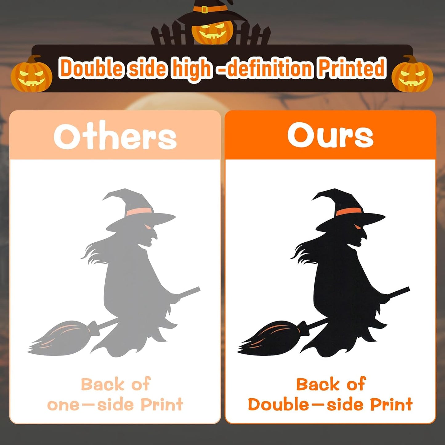 Halloween Window Clings, 9 Sheets Halloween Window Decorations Stickers Double-Sided Window Decal Scary Black Bat Ghosts Stickers,Happy Halloween Window Clings for Halloween Party Decoration