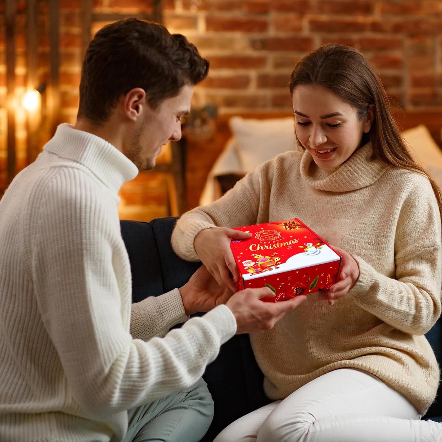 Christmas Scented Candle Set – Holiday Soy Wax Aromatherapy Candles for Home Décor, Winter Relaxation & Stress Relief, Festive Gift for Women, Stocking Stuffers, Secret Santa