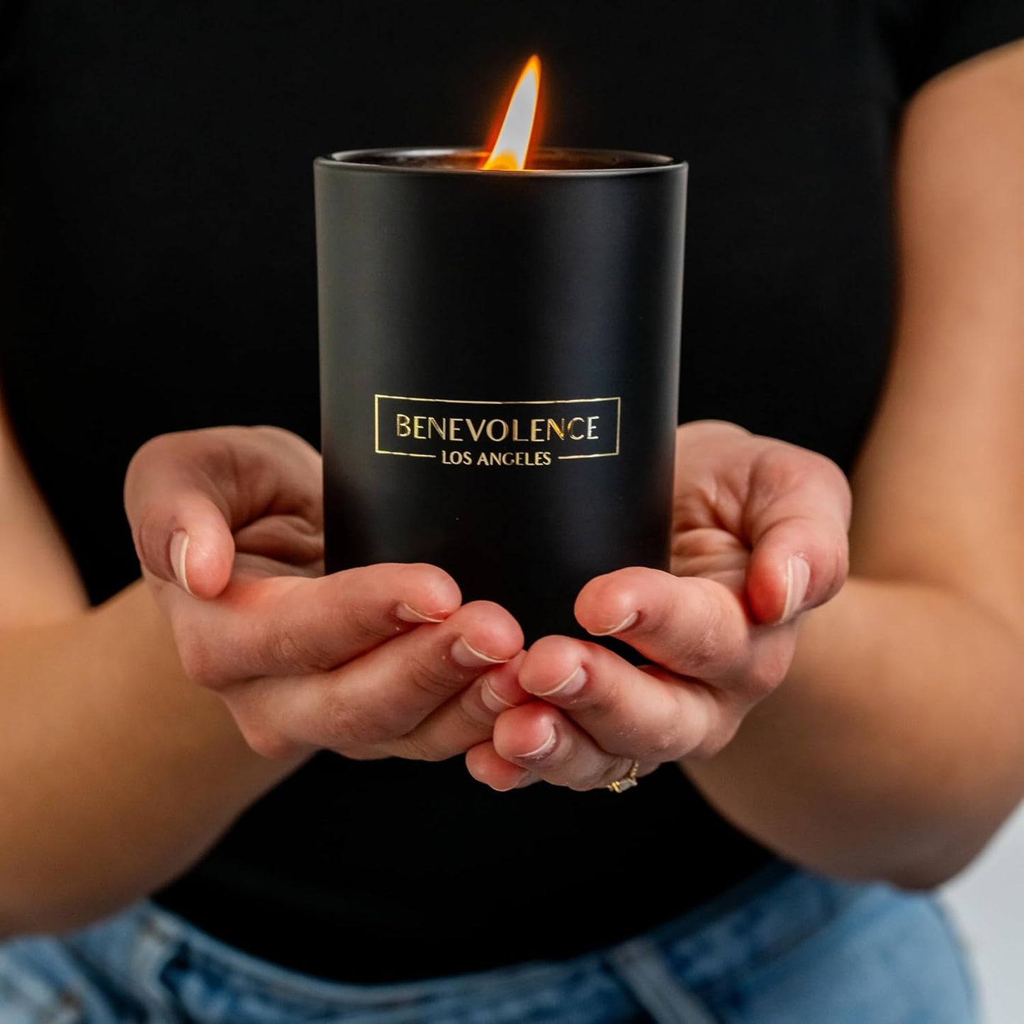 Benevolence LA Charcoal Scented Candle | Soy Candles, Black Candle for Home | Gifts for Women and Men | Home Fragrance | Aromatherapy | Bathroom Freshener | 10oz