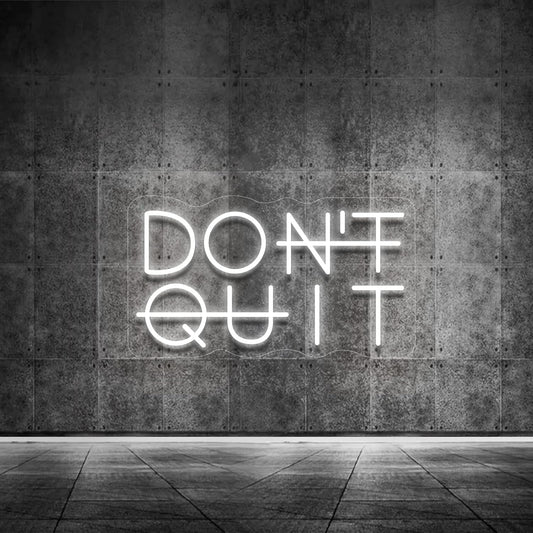 Don't Quit LED Neon Sign for Wall Decor, DO IT Neon Lights Party Decorations, USB Powered Switch Lighting Adjustable for Office, Gym, Man Cave, Gamer Room Decor