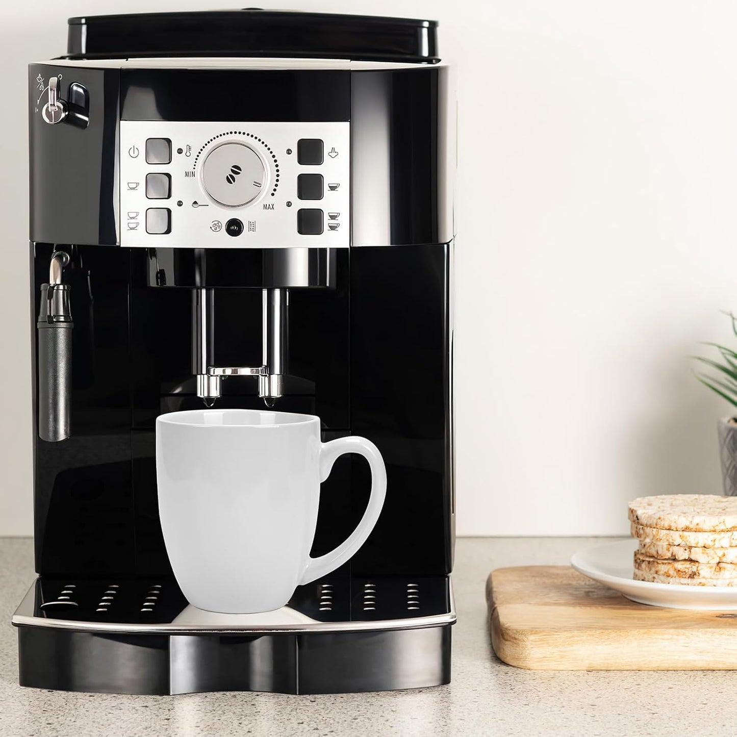 16 OZ White Stoneware Mugs Set of 6, Large Ceramic Coffee Cups with Handle, Porcelain Mugs for Latte, Milk, Tea and Juice