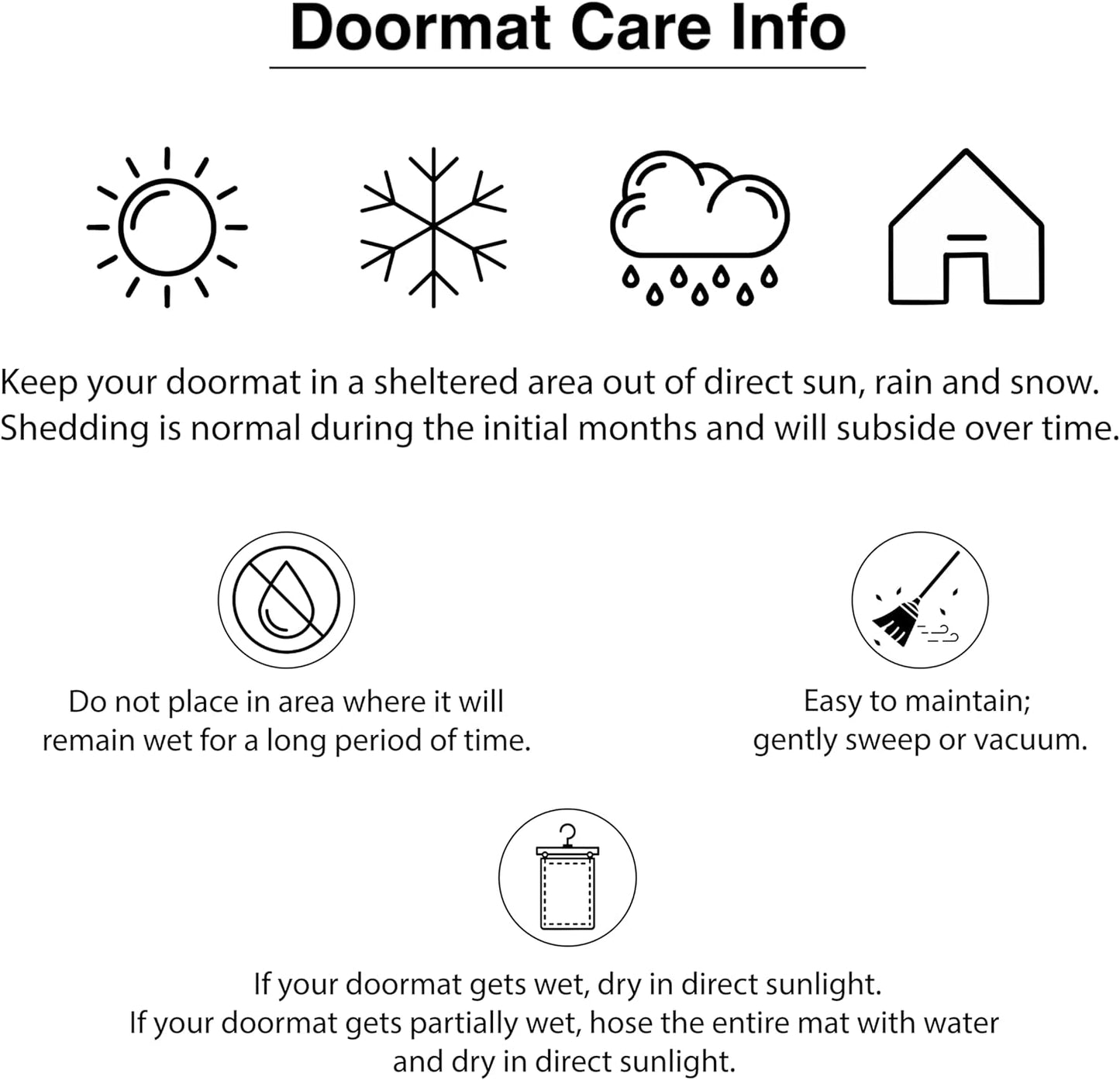 Calloway Mills 152961830K Black Border 18" x 30" Monogram Doormat, (Letter K)