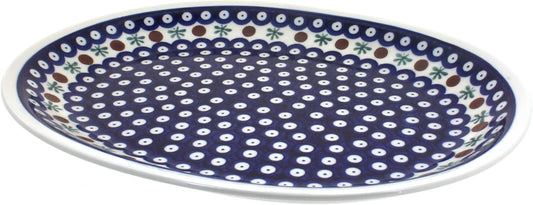 Blue Rose Polish Pottery Nature Large Serving Platter