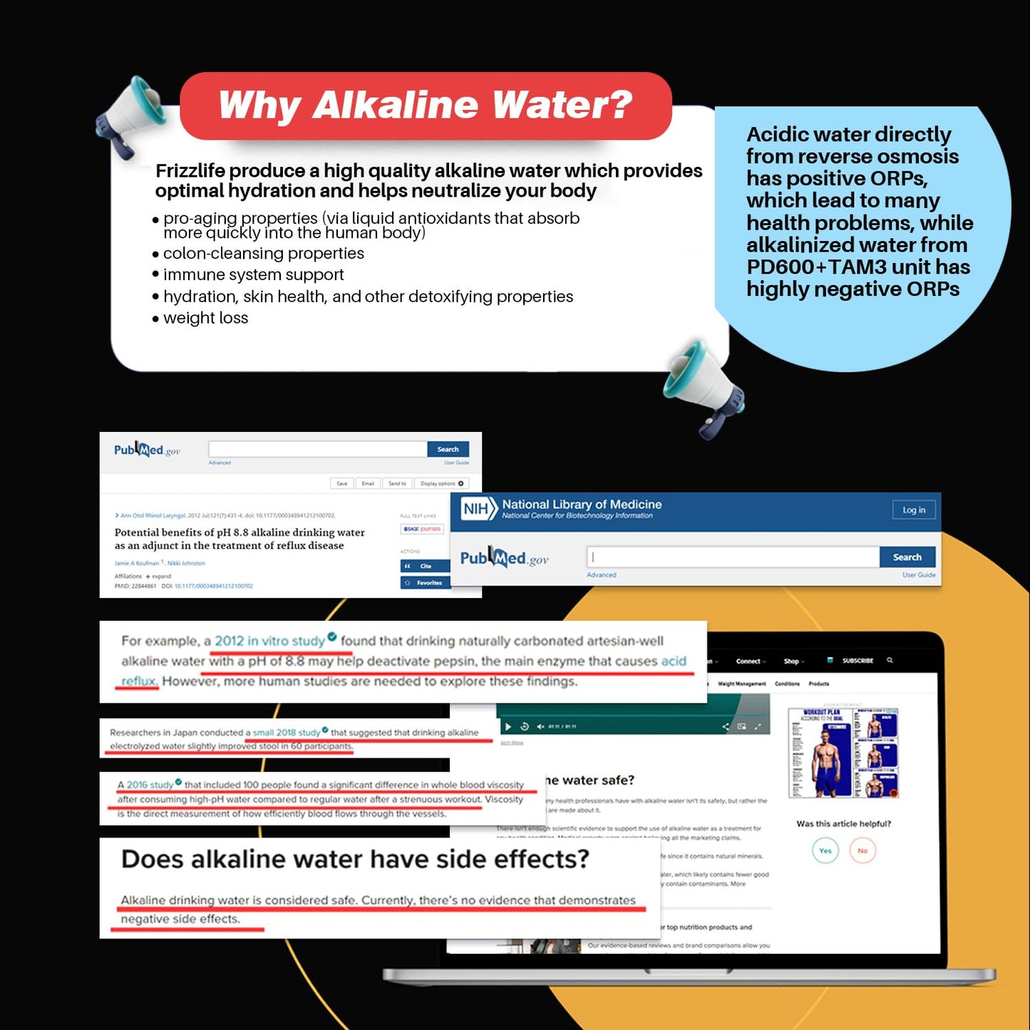 Frizzlife Reverse Osmosis Water Filter - Alkaline Mineral pH+, 600 GPD High Flow, Tankless RO Reverse Osmosis System, Under Sink, Reduce TDS, Compact, 2:1 Drain Ratio, PD600-TAM3