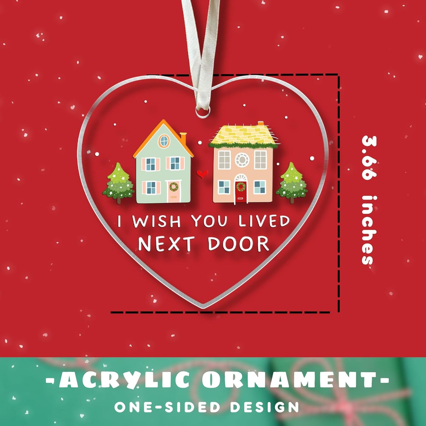 Gifts for Friends Female - Friendship Gifts for Women Friends, Bestie for Women, BFF - Best Friend Christmas Ornaments - Friendship Christmas Ornaments - Acrylic Ornament