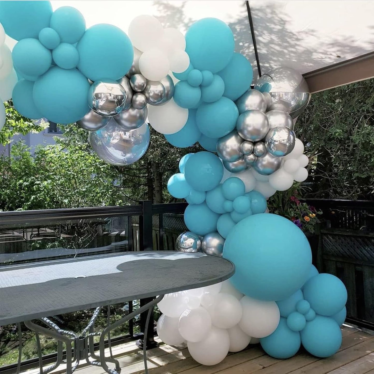 130pcs Teal Balloons Different Sizes 18" 12" 10" 5" Turquoise Blue Balloons for Boys Girls Baby Shower Wedding Anniversary Graduation Engagements Birthday Party Decorations