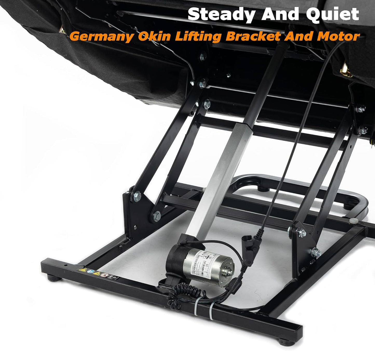 Power Lift Recliner Chair for Elderly, Lazy Boy Recliner Chair with Massage and Heating, 26in Extra Wide Recliner Seat with Cup Holder, Adjustable Electric Reclining Chair for Big Man